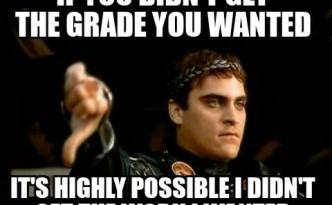 If you didn't get the grade you wanted